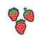 12 Packs: 3 ct. (36 total) Embroidered Strawberry Iron-On Patches by Make Market®
